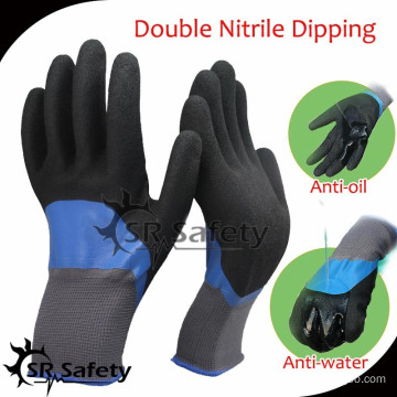 SRSAFETY 13G knitted double dipping glove